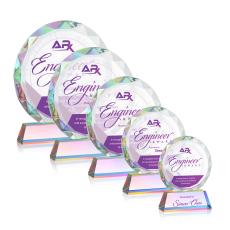 Stratford Full Color Prismatic Circle Crystal Award - Awards and Trophies