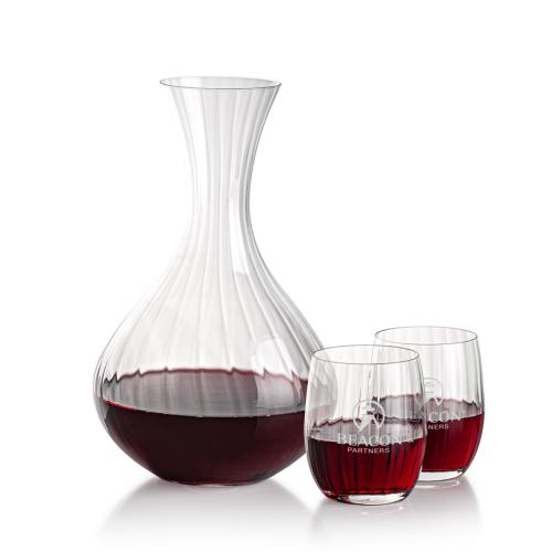 Corporate Gifts - Barware - Gift Sets - Amerling Carafe & Stemless Wine