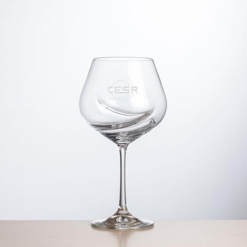 Corporate Gifts - Barware - Wine Glasses - Bartolo Wine - Deep Etch 