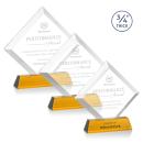 Belaire Amber on Newhaven Base Diamond Crystal Award