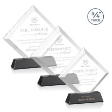 Belaire Black on Newhaven Base Diamond Crystal Award - Awards and Trophies