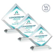 Belaire Full Color Clear Diamond Crystal Award - Awards and Trophies