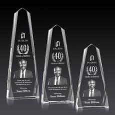 Geneva 3D Obelisk Crystal Award - Crystal Awards