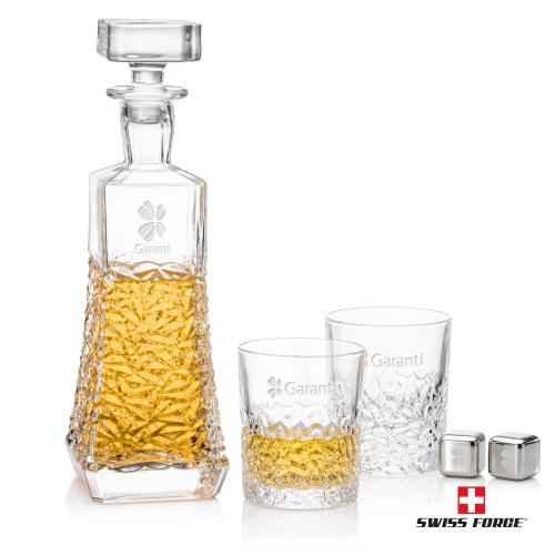 Corporate Gifts - Barware - Gift Sets - Burnell Decanter Set & Ice Cubes