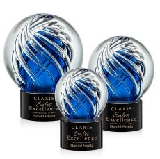 Genista Black on Marvel  Base Globe Glass Award - Crystal Awards