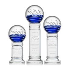 Tranquility Clear on Colverstone Base Globe Glass Award - Crystal Awards