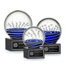 Tranquility Globe on Square Marble Base Glass Award