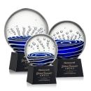 Tranquility Black on Robson Base Globe Glass Award