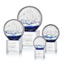 Starburst Clear on Granby Base Globe Glass Award