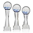 Starburst Clear on Grafton Base Globe Glass Award