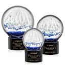Starburst Black on Marvel Base Globe Glass Award