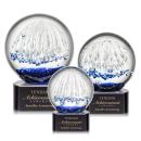 Starburst Black on Paragon Base Globe Glass Award