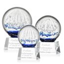 Starburst Clear on Robson Base Globe Glass Award