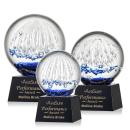 Starburst Black on Robson Base Globe Glass Award