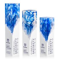 Brandino Blue Towers Acrylic Award - Acrylic Awards