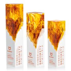 Brandino Orange Towers Acrylic Award - Acrylic Awards