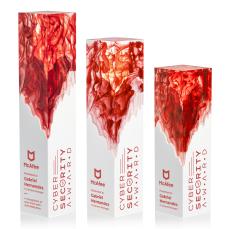 Brandino Red Towers Acrylic Award - Acrylic Awards