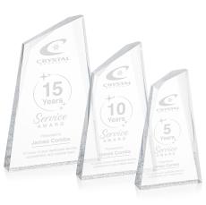 Cozumel Clear Peaks Acrylic Award - Acrylic Awards