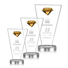 Employee Gifts - Jervis Gemstone Amber Crystal Award