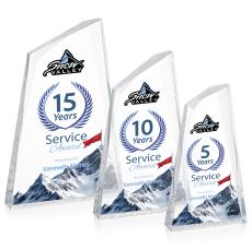 Cozumel Full Color Clear Peaks Acrylic Award - Full Color Imprint