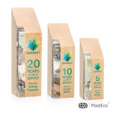 Verde PlastEco Full Color Rogue River Towers Wood Award - Full Color Imprint