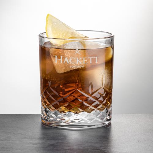 Corporate Gifts - Barware - On the Rocks Glasses - Templeton OTR - Deep Etch