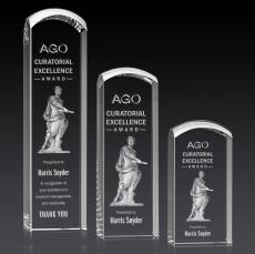 Silkwood 3D Towers Crystal Award - 3D Crystal Awards