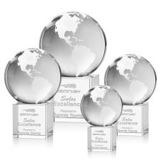 Globe Globe on Granby Base Crystal Award - Awards and Trophies