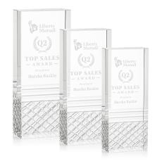 Hilldale Rectangle Crystal Award - Awards and Trophies