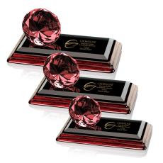 Employee Gifts - Gemstone Ruby on Albion Crystal Award