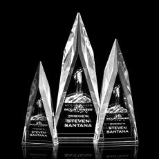 Salisbury Spire 3D Pyramid Crystal Award - Crystal Awards