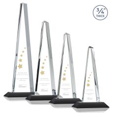 Majestic Tower Black Towers Crystal Award - Awards and Trophies