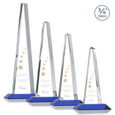 Majestic Tower Blue Towers Crystal Award - Awards and Trophies