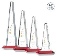 Majestic Tower Red  Towers Crystal Award - Awards and Trophies
