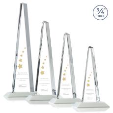 Majestic Tower White Towers Crystal Award - Awards and Trophies