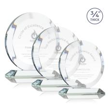 Gibralter Clear Circle Crystal Award - Awards and Trophies