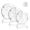 Gibralter Clear on Newhaven Base Circle Crystal Award