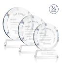 Gibralter Clear on Newhaven Base Circle Crystal Award