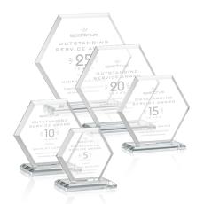Barnett Clear Polygon Crystal Award - Awards and Trophies
