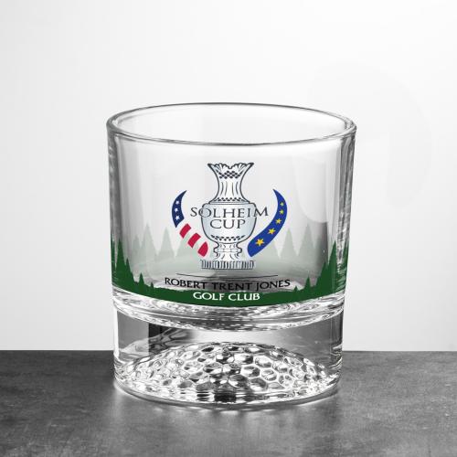 Corporate Gifts - Barware - On the Rocks Glasses - Fairway Golf OTR - Full Color