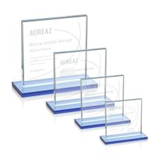 Employee Gifts - Sahara Sky Blue Crystal Award
