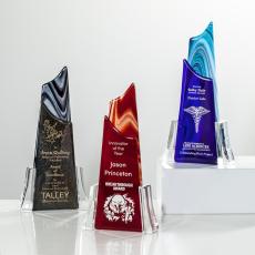 Employee Gifts - Dynasty Peaks Glass Award