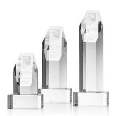 Employee Gifts - Ashford Towers on Clear Base Crystal Award