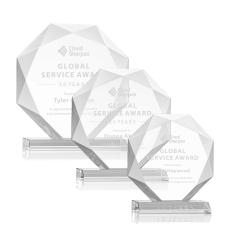 Kitchener Starfire Polygon Crystal Award - Awards and Trophies