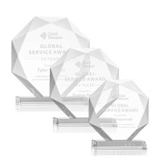 Kitchener Starfire Polygon Crystal Award - Awards and Trophies