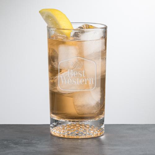 Corporate Gifts - Barware - Hiball Glasses - Fairway Golf Hiball - Deep Etch
