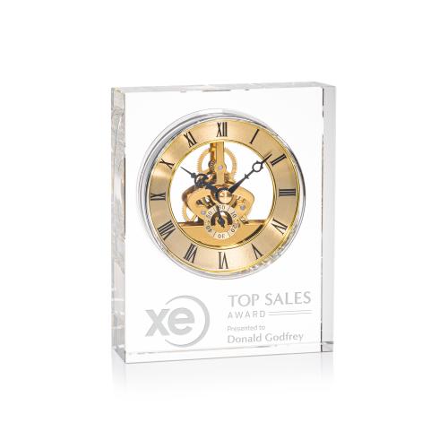 Corporate Gifts - Clocks - Ashland Clock - Gold Dial