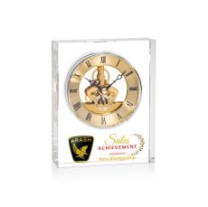 Ashland Full Color Clock - Gold Dial - Corporate Gifts