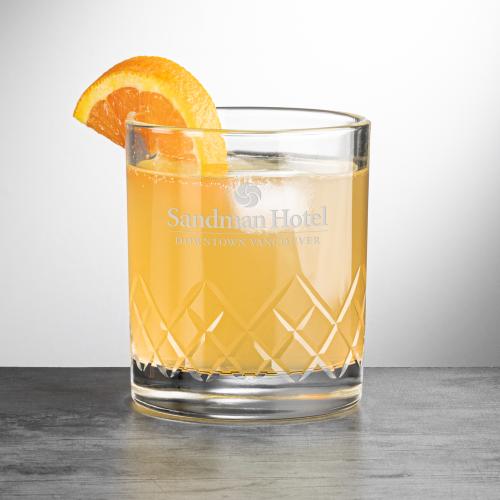 Corporate Gifts - Barware - On the Rocks Glasses - Heceta OTR - Deep Etch