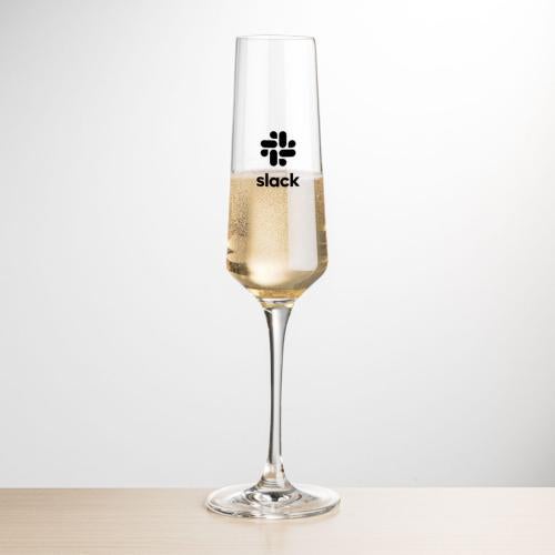 Corporate Gifts - Barware - Champagne Flutes - Tucson Flute - Imprinted